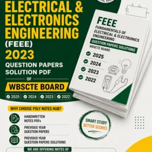 FEEE 2023 Question Paper Solution PDF of WBSCTE Board for Polytechnic 2nd Semester Students - poly notes hub