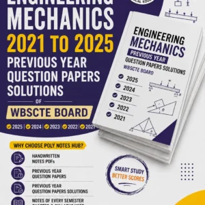 Engineering Mechanics (2022–2025) Question Papers Solution PDF – WBSCTE Board for 2nd Semester Students | Poly Notes Hub