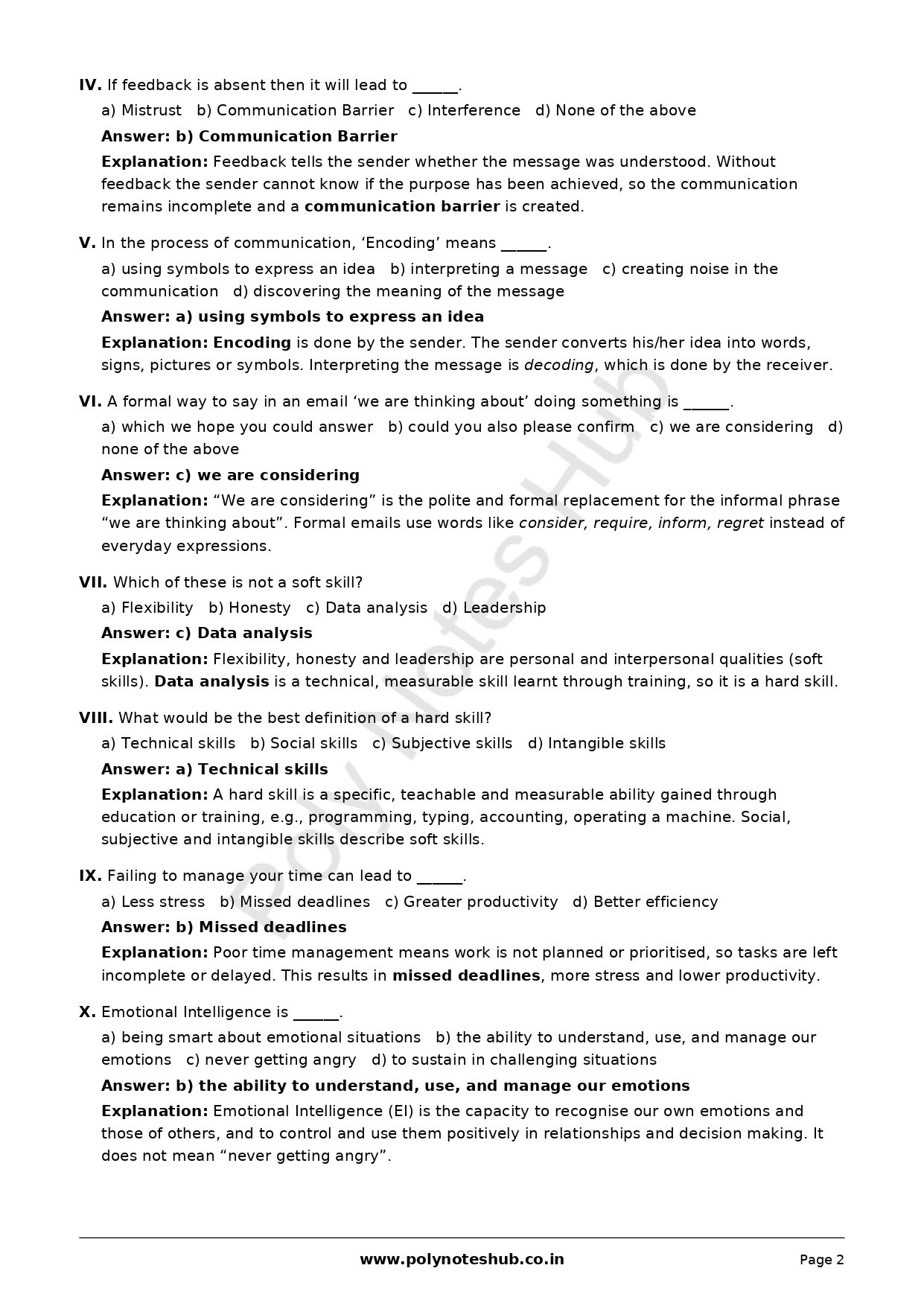 Communication Skills 2021 to 2025 Question Papers Solution PDFs of WBSCTE Board 3 Communication Skills 2021 to 2025 Question Papers Solution PDFs of WBSCTE Board - Image 3