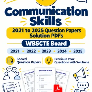 Communication Skills 2021 to 2025 Question Papers Solution PDFs of WBSCTE Board - poly notes hub