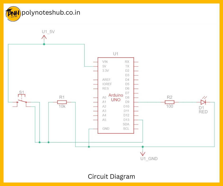 Arduino with Push Button and LED