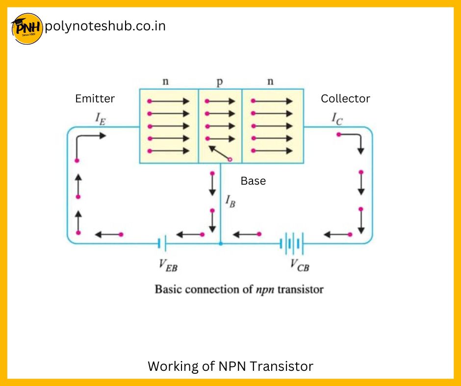 working of npn transistor | how transistor work