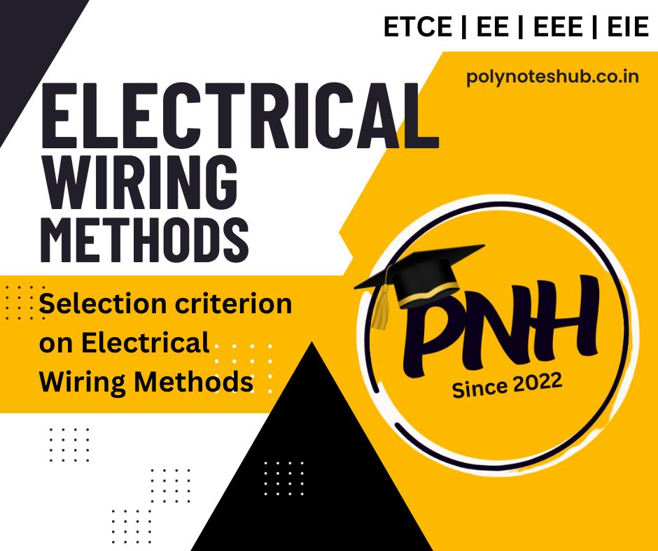 Electrical Wiring Methods | Selection of wiring methods | New Topic [2023]