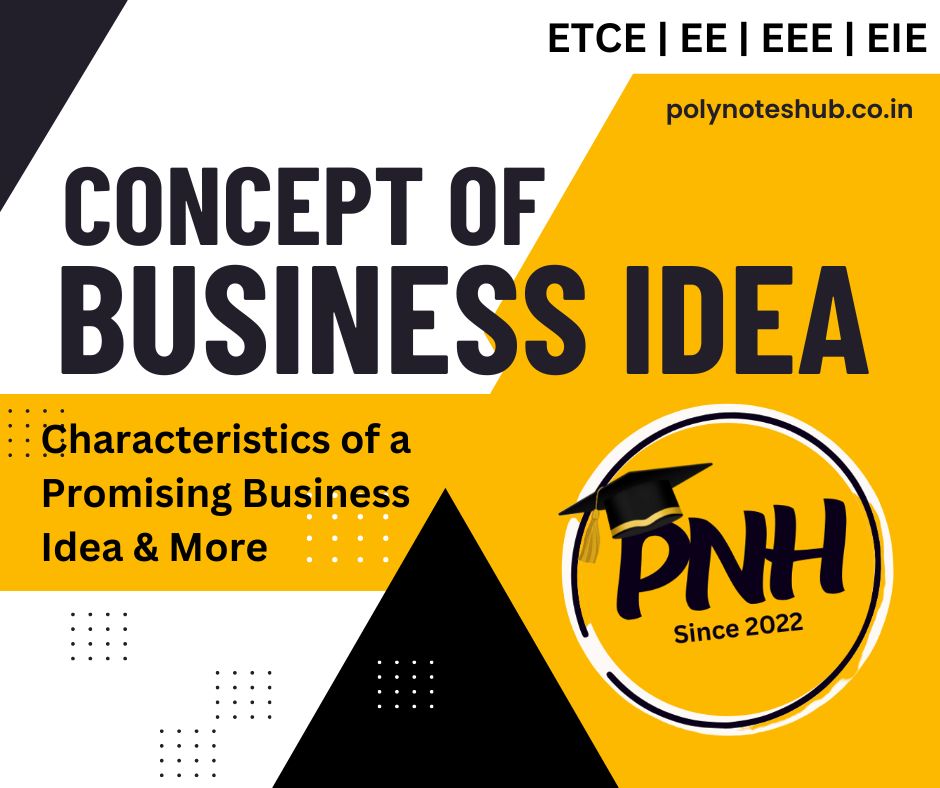 [PDF] Concept of Business Idea | Preparation for Entrepreneurial Ventures | New Topic [2024]