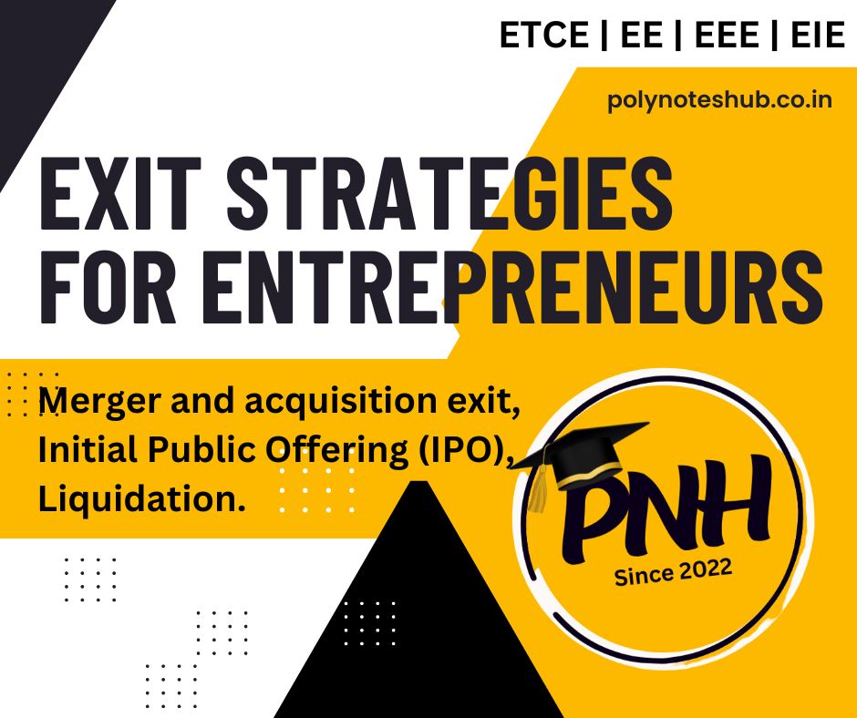 EXIT STRATEGIES FOR ENTREPRENEURS - poly notes hub