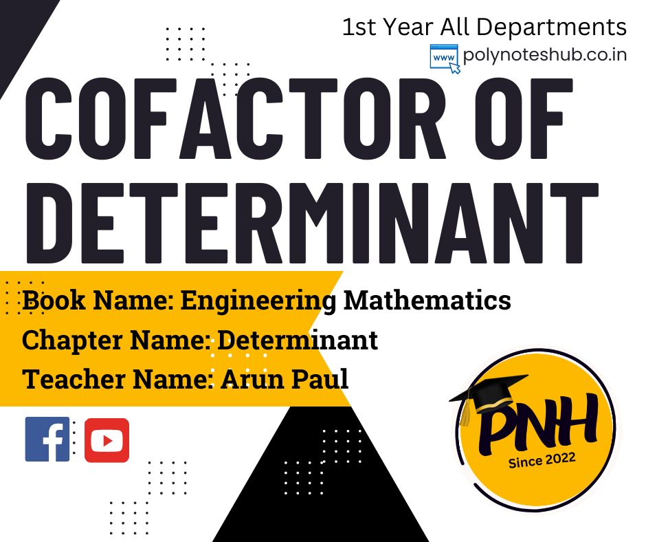 How to Find Cofactors of Determinant | New Topic [2024]