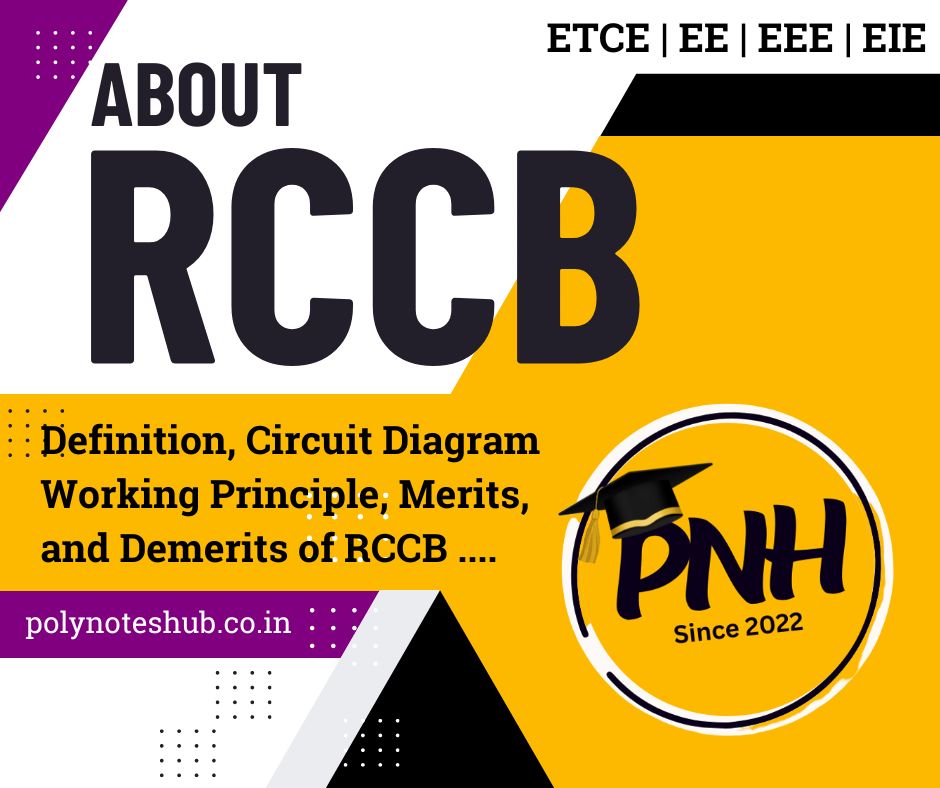 what is residual current circuit breaker or RCCB - poly notes hub