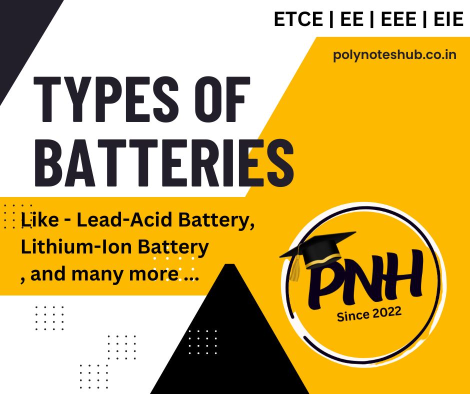 types of batteries - battery types - poly notes hub