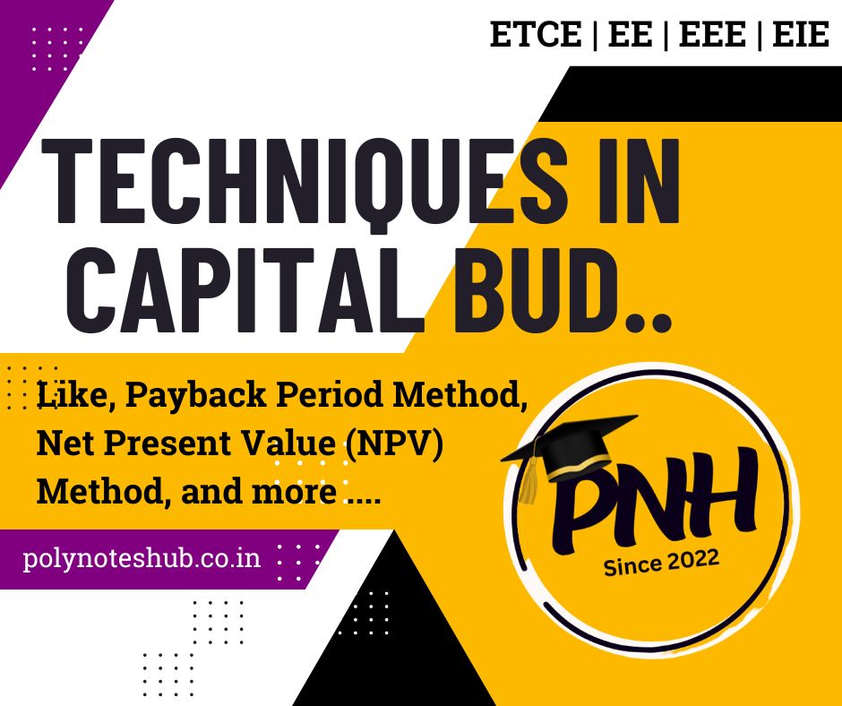 basic techniques in capital budgeting - poly notes hub