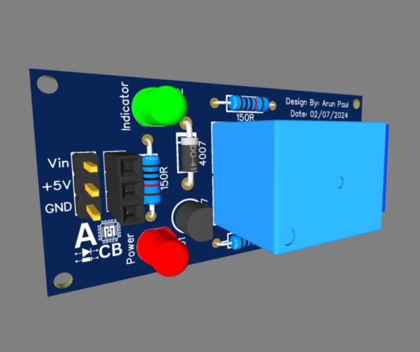 One Channel Relay Module for Arduino pcb gerber file download - poly notes hub