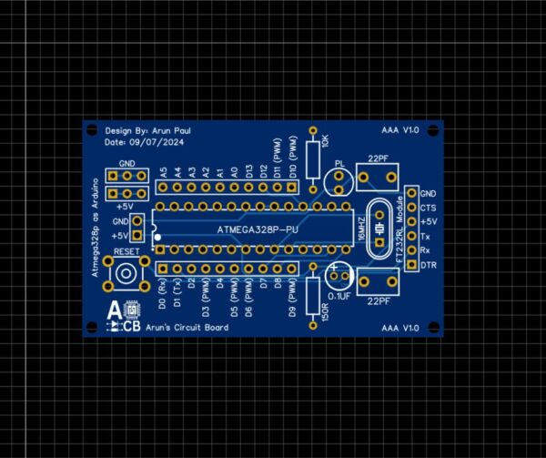 Atmega As Arduino PCB Gerber File Download [2024] - Poly Notes Hub