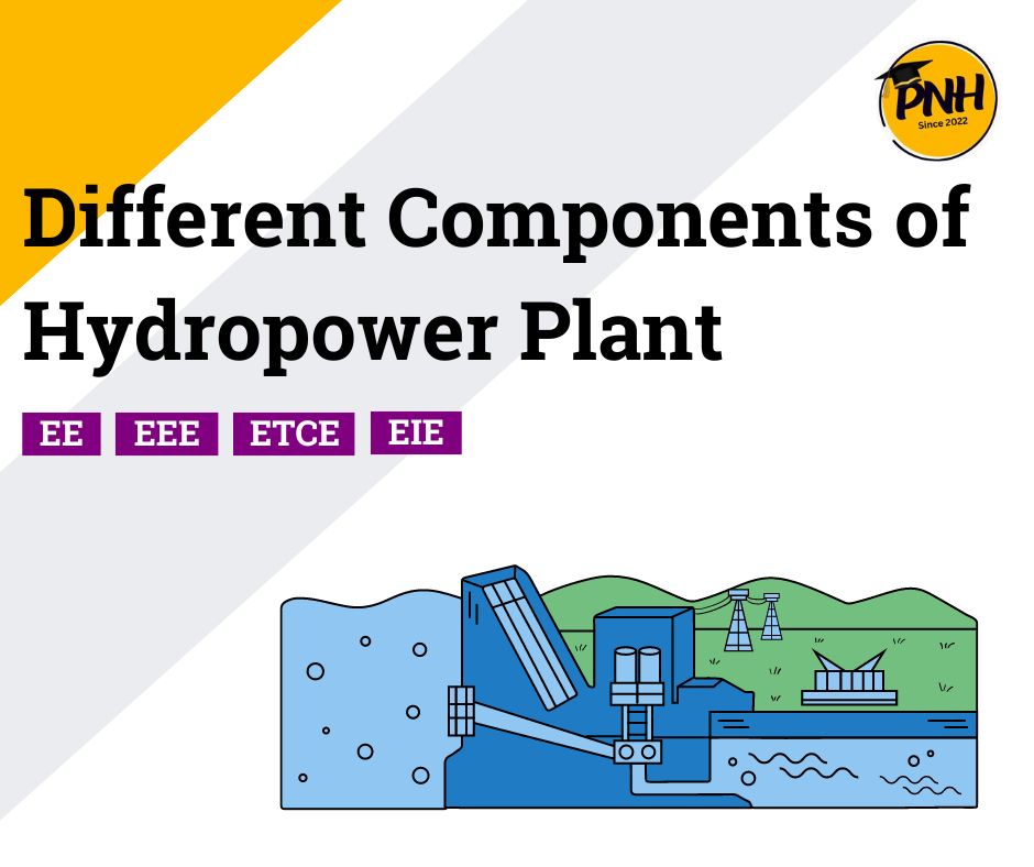 Different Components in a Hydropower Plant | New Note [2024]