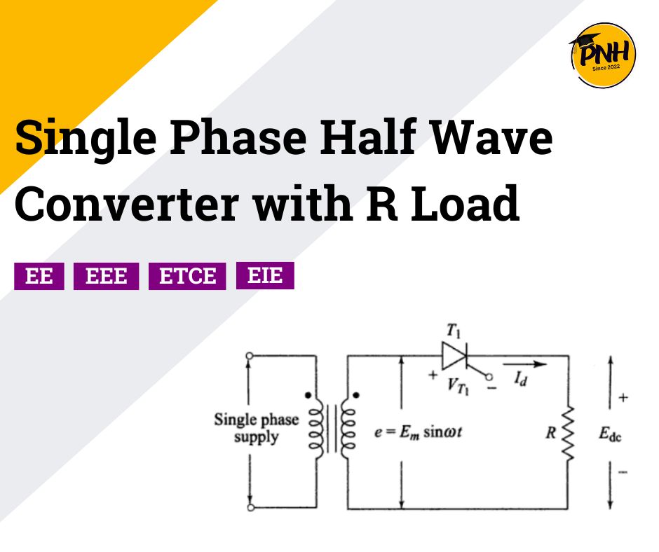 single phase half wave converter with r load - poly notes hub