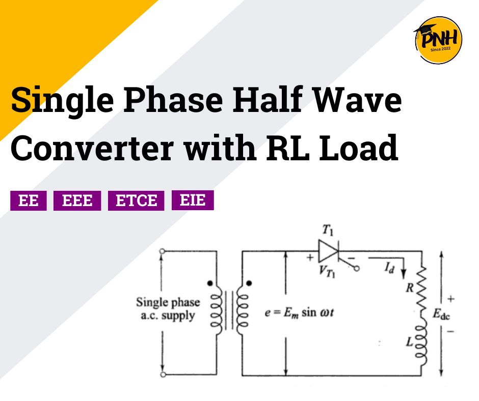 single phase half wave converter with rl load - poly notes hub