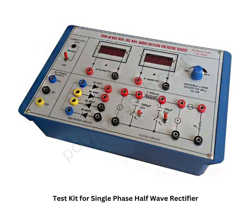 test kit of Single Phase Half Wave Controlled Rectifier with RL Load - poly notes hub