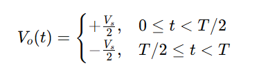 output waveform of single phase half bridge inverter - poly notes hub