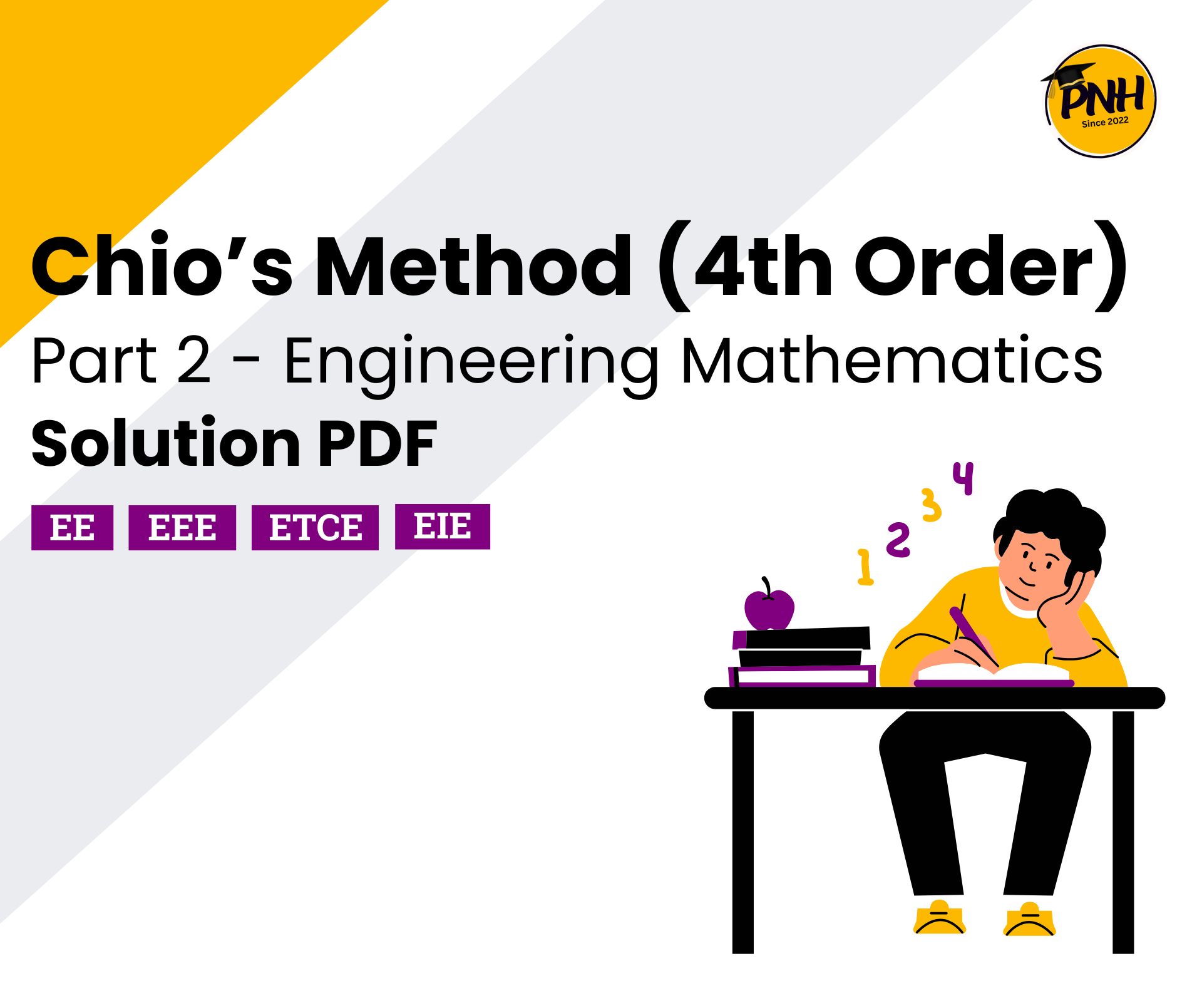 Chio’s Method Determinants Example | New Topic 2025