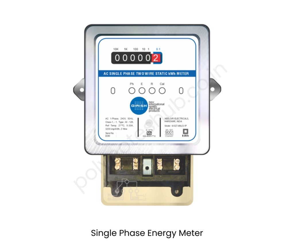 what is single phase energy meter - poly notes hub