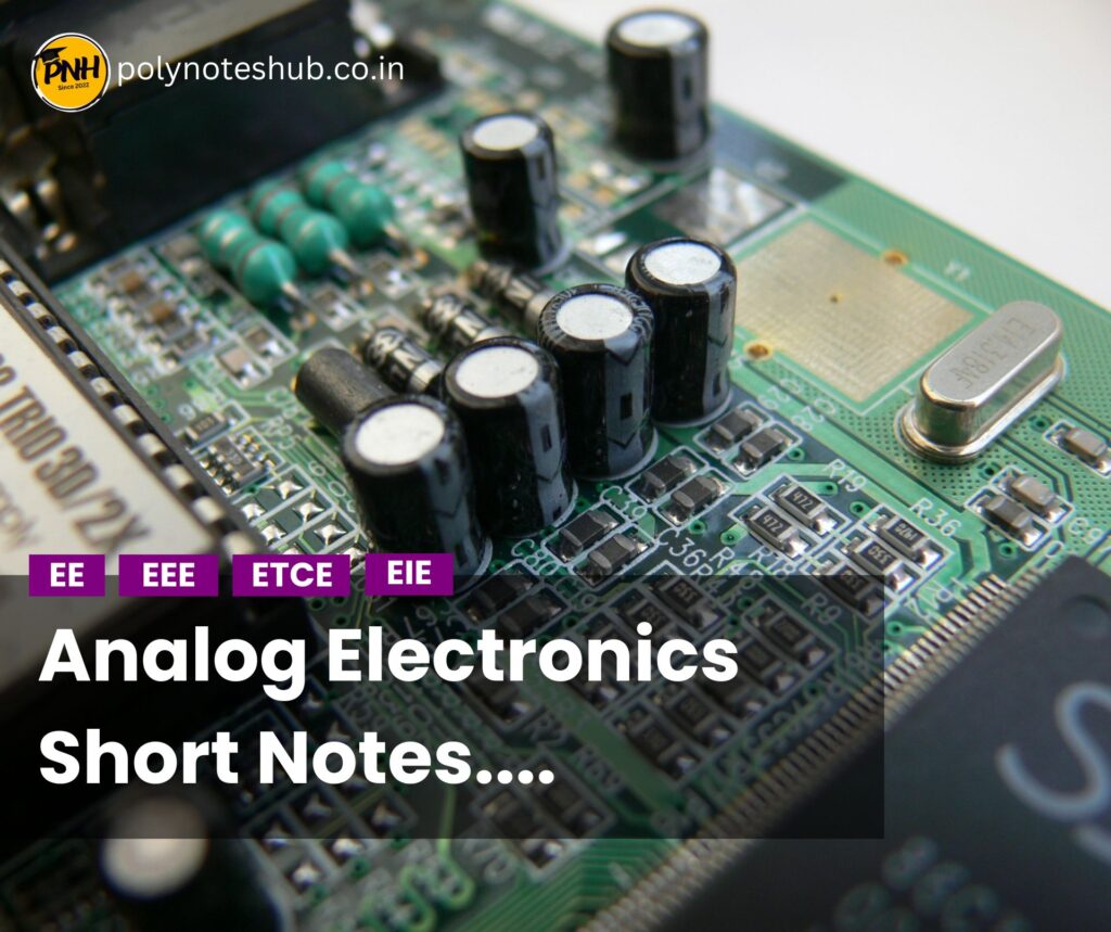 Analog Electronics Short Notes PDF Part 11 - Poly Notes Hub