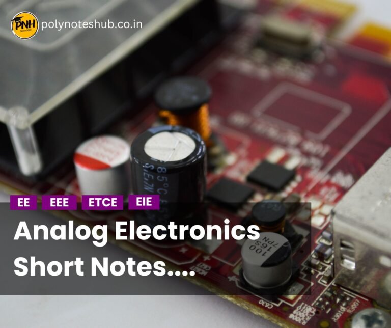 Analog Electronics Short Notes Pdf Part 13 | New Topic