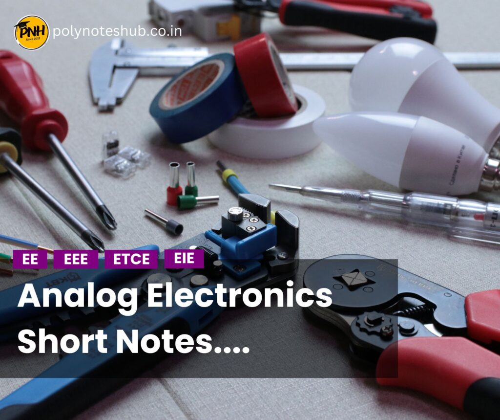 Analog Electronics Short Notes PDF Part 38- Poly Notes Hub
