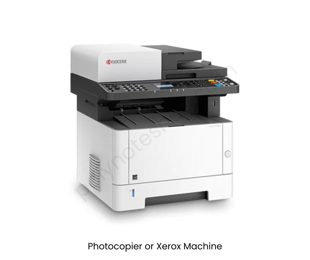 What is Photocopier or Xerox Machine? - poly notes hub