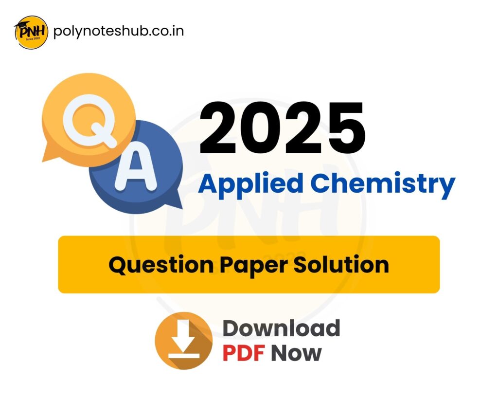 applied chemistry 2025 question paper solution pdf - poly notes hub