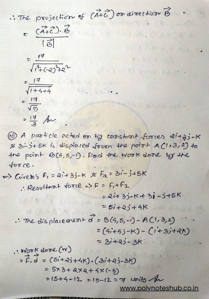 Product of two vectors class 12 physics notes - poly notes hub