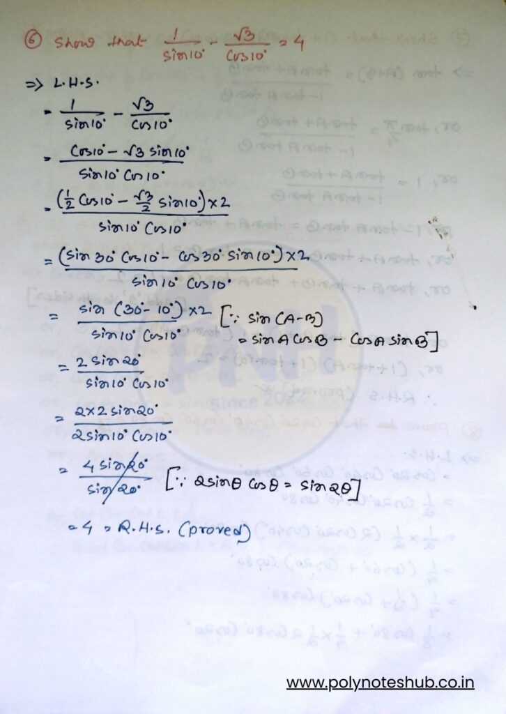 Trigonometry Multiple Angles and Sub Multiple Angles Formulas Explained - Poly Notes Hub