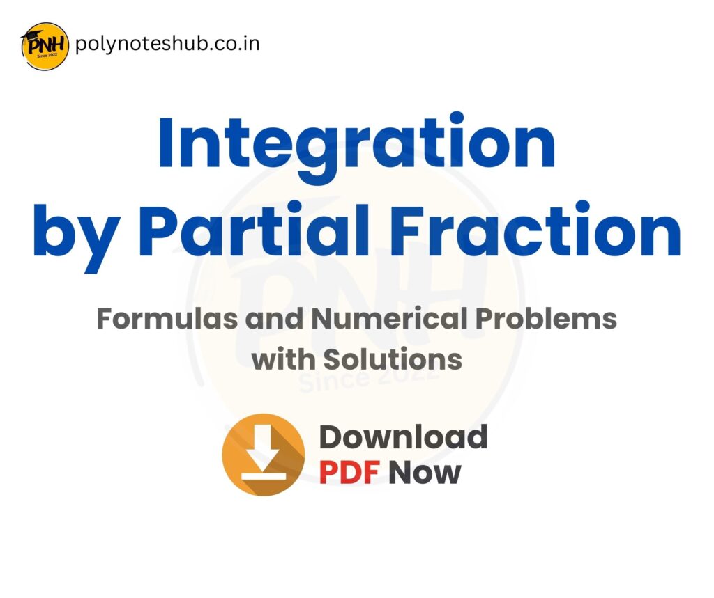 Download Integration by Partial Fractions Problems and Solutions PDF - poly notes hub