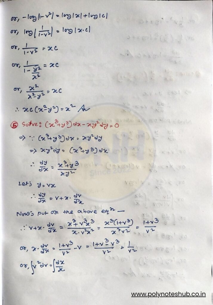 2nd semester mathematics 2 notes pdf in handwritten format - poly notes hub