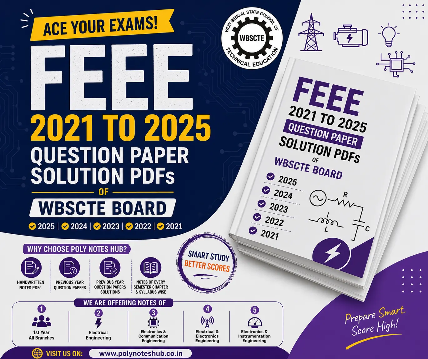Download FEEE 2021 to 2025 Question Papers Solution PDF of WBSCTE Board - poly notes hub