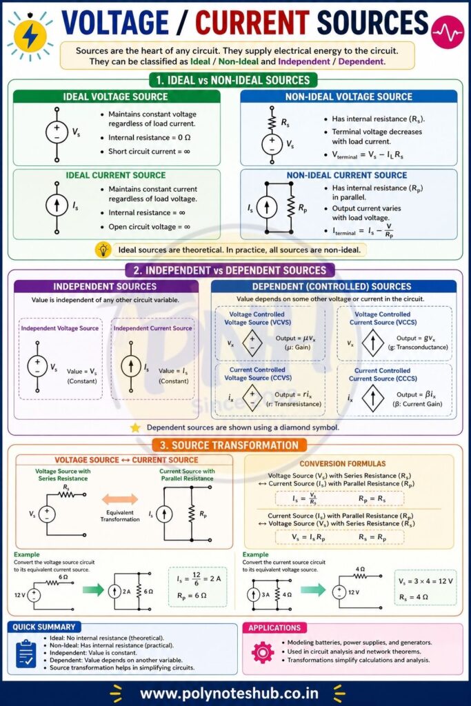 Overview of Electrical Components Notes PDF from FEEE Subject - poly notes hub