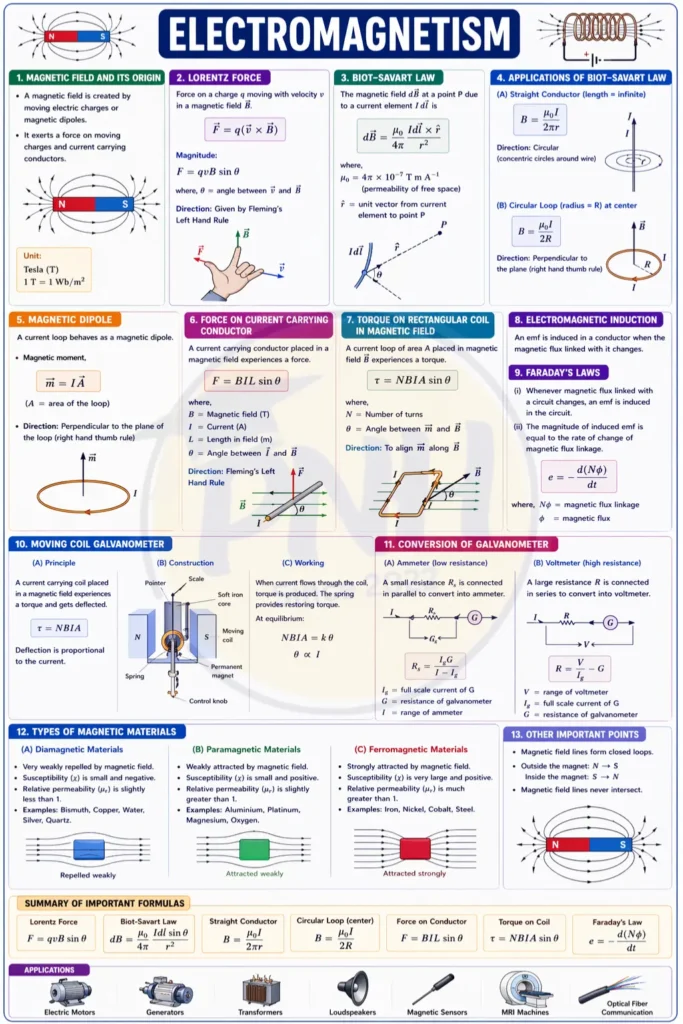electromagnetism notes pdf download​ for class 11, class 12, and polytechnic engineering students - poly notes hub