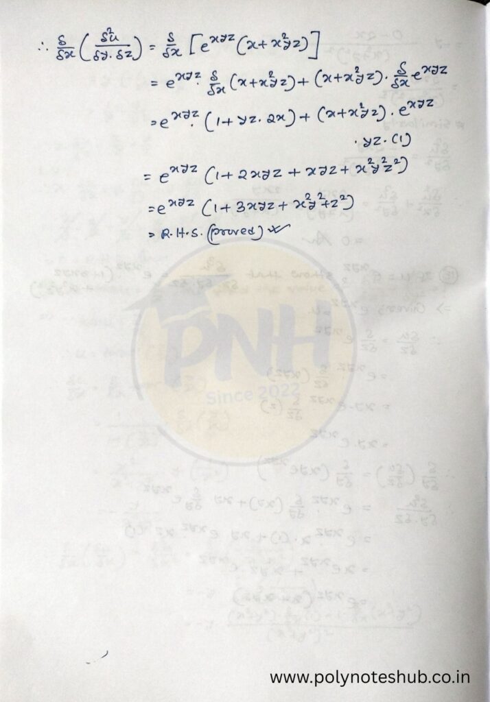 Partial Differentiation Problems and Solutions PDF | New Topic - Poly Notes Hub