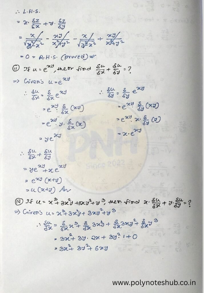 Partial Differentiation Problems and Solutions PDF | New Topic - Poly ...