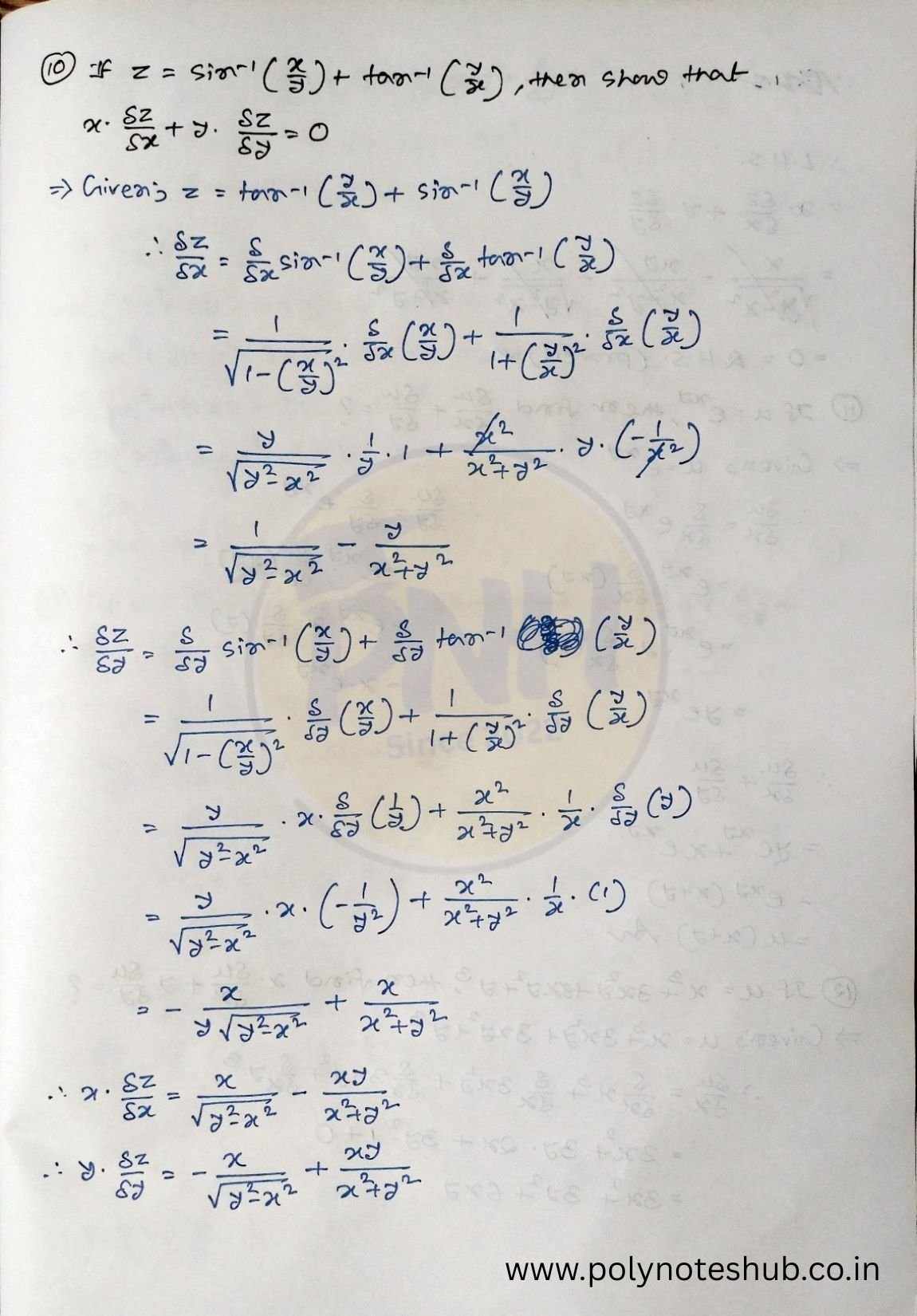Partial Diffentiation Problem Partial Differentiation Problems and Solutions PDF | New Topic - Poly ...