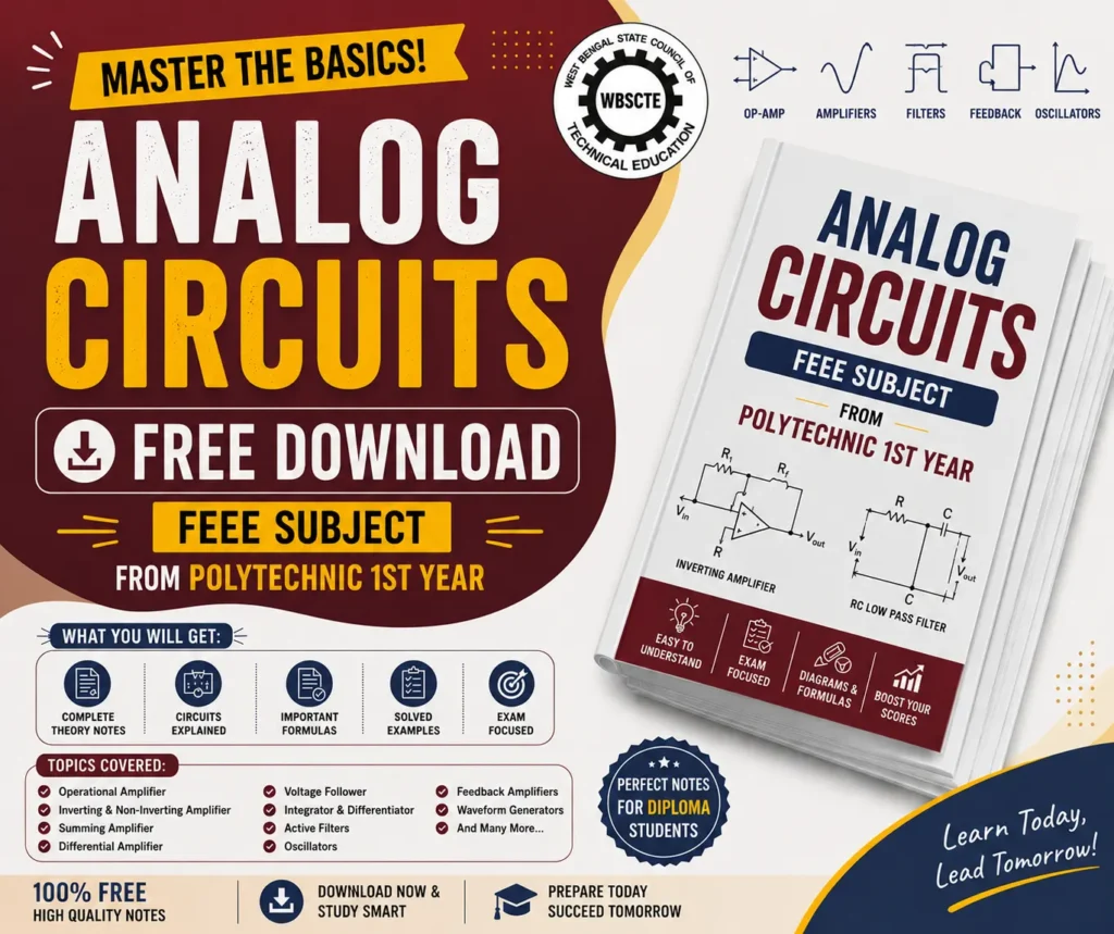 Analog Circuits Notes PDF - Free Download | FEEE Notes - poly notes hub