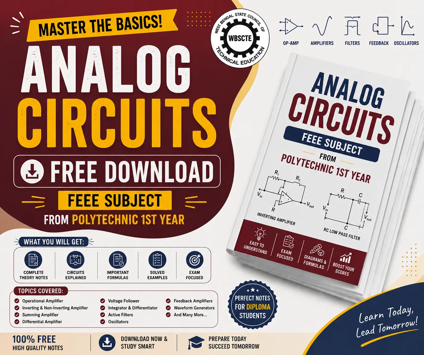 Analog Circuits Notes PDF - Free Download | FEEE Notes - poly notes hub