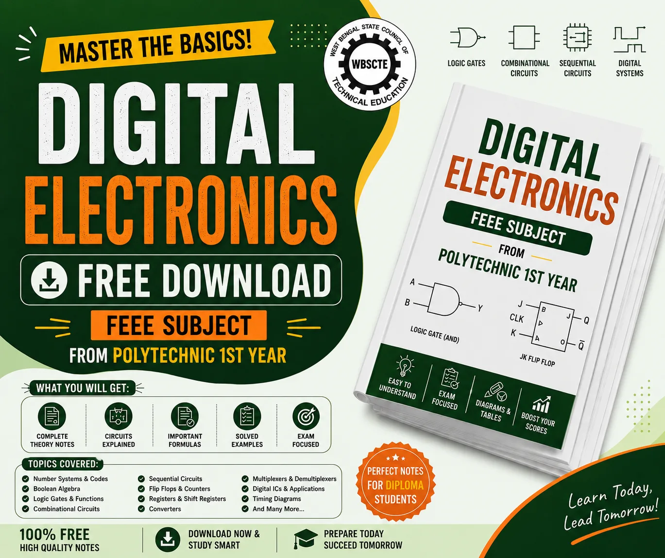 Digital Electronics Notes PDF - Free Download - poly notes hub