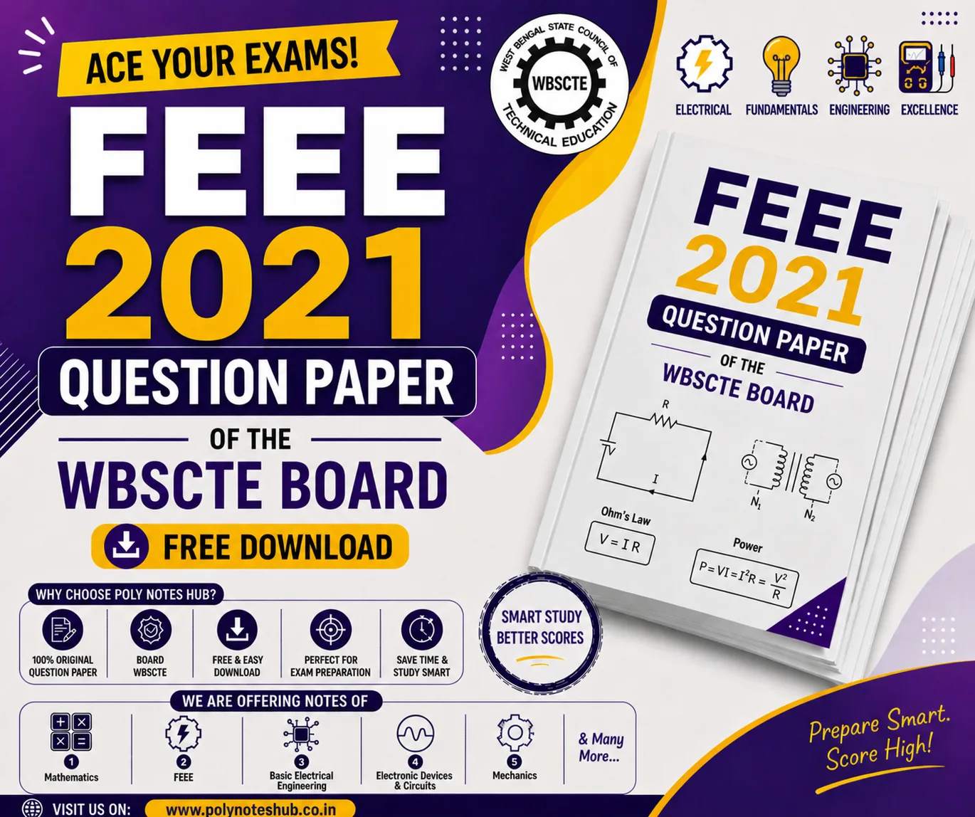 FEEE 2021 Question Paper PDF of WBSCTE Board - Poly Notes Hub