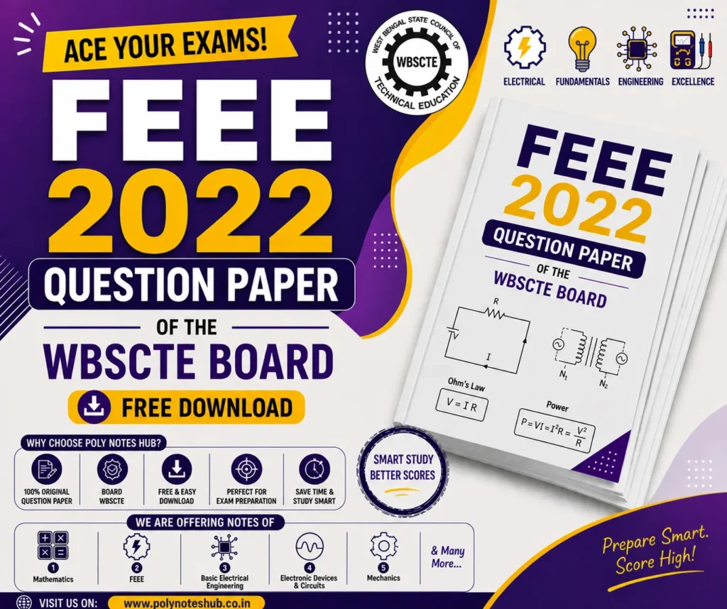FEEE 2022 Question Paper PDF of WBSCTE Board - Poly Notes Hub