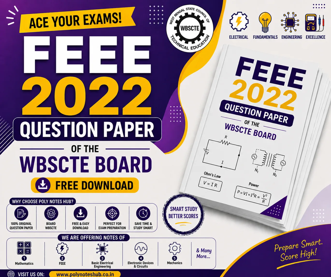 FEEE 2022 Question Paper PDF of WBSCTE Board - Poly Notes Hub