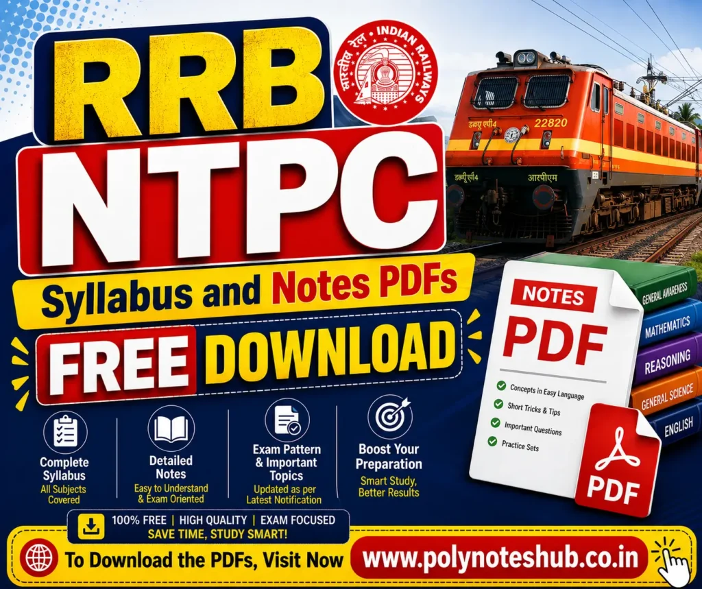 RRB NTPC Syllabus and Notes PDF Free Download – Poly Notes Hub