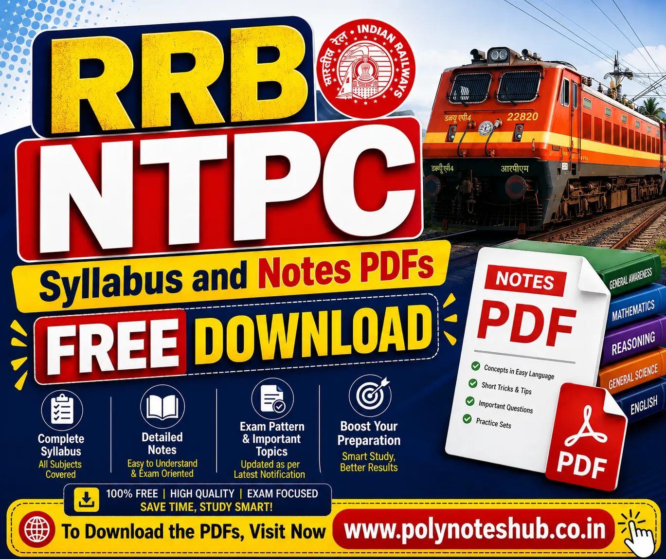 RRB NTPC Syllabus and Notes PDF Free Download – Poly Notes Hub