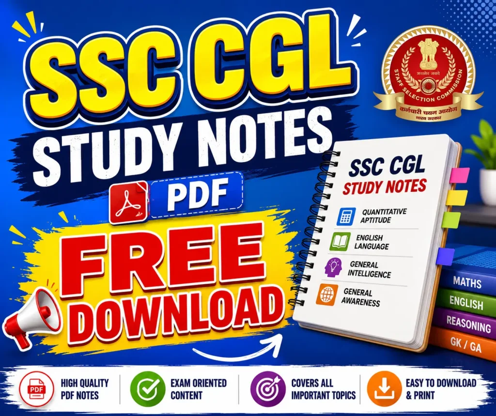 SSC CGL Study Notes PDF Free Download - Poly Notes Hub