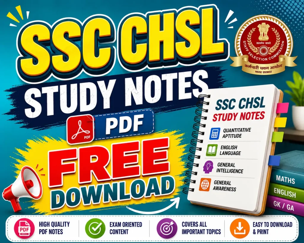 SSC CHSL Study Materials PDFs Free Download - Poly Notes Hub
