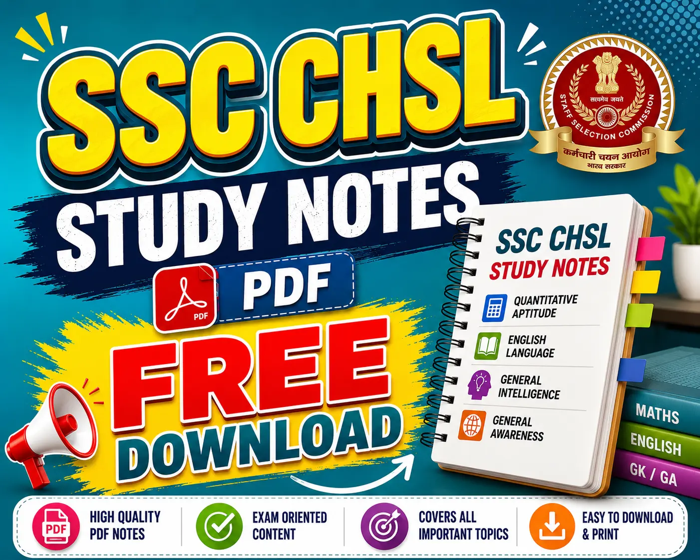 SSC CHSL Study Materials PDFs Free Download - Poly Notes Hub