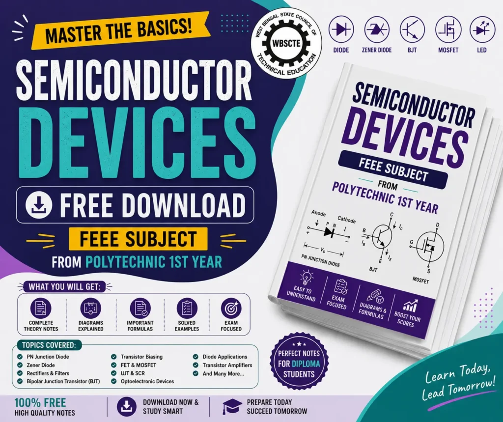 Semiconductor Devices Notes PDF - Free Download FEEE Notes by Poly Notes Hub