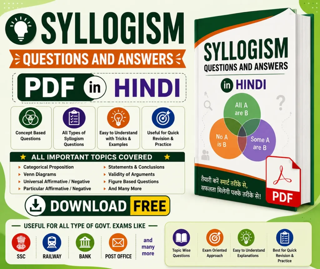 Syllogism Questions and Answers PDF in Hindi - Free Download - Poly Notes Hub